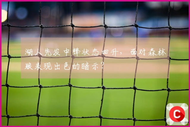 湖人先发中锋状态回升，面对森林狼表现出色的暗示？